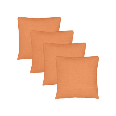 Ensemble de 4 coussins décoratifs Sunbrella, coussins décoratifs d'extérieur carrés de 12 po x 12 po