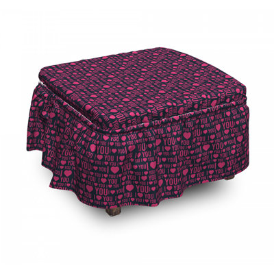 Box Cushion Ottoman Slipcover