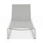 Chaise longue d'extérieur réglable à 5 niveaux, structure en aluminium durable et filet PVC-coated polyester-1299984827