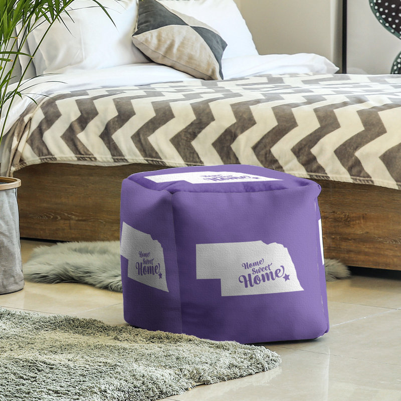 Repose-pieds à cubes lincoln the home, Mauve