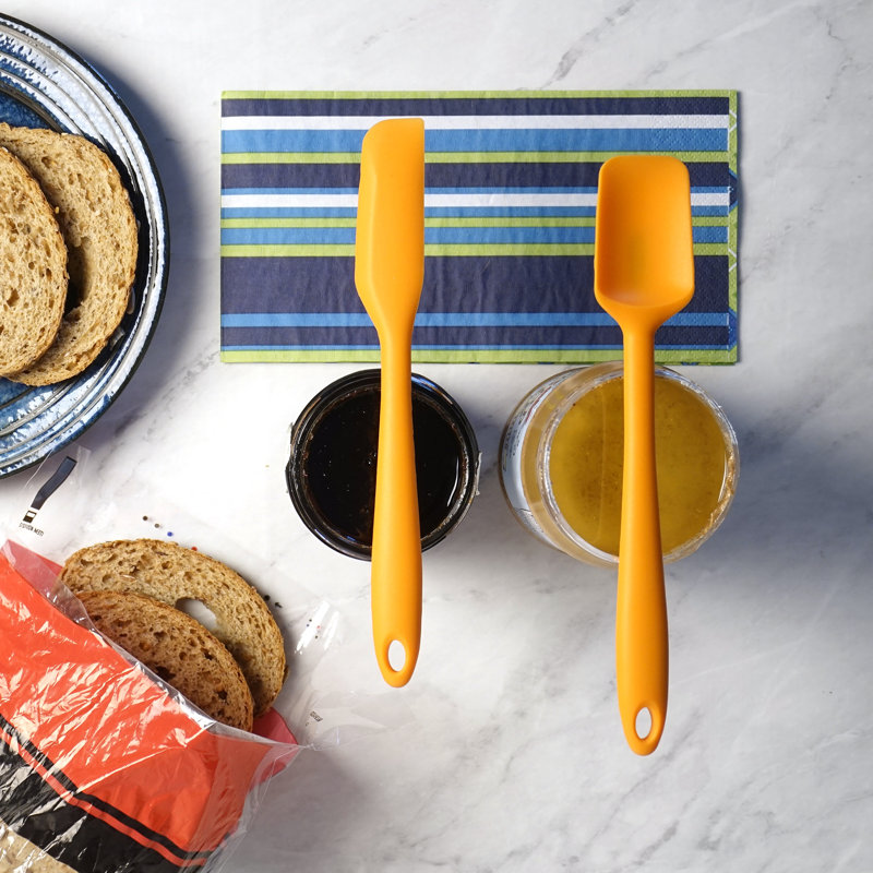 Ensemble de spatules en silicone 2 pièces, Orange