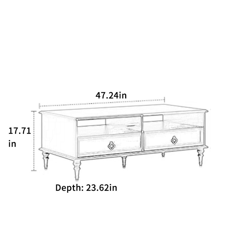 Table basse rétro
