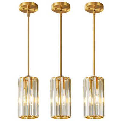 Llinos - Modern Crystal Single Pendant Light With Adjustable Height