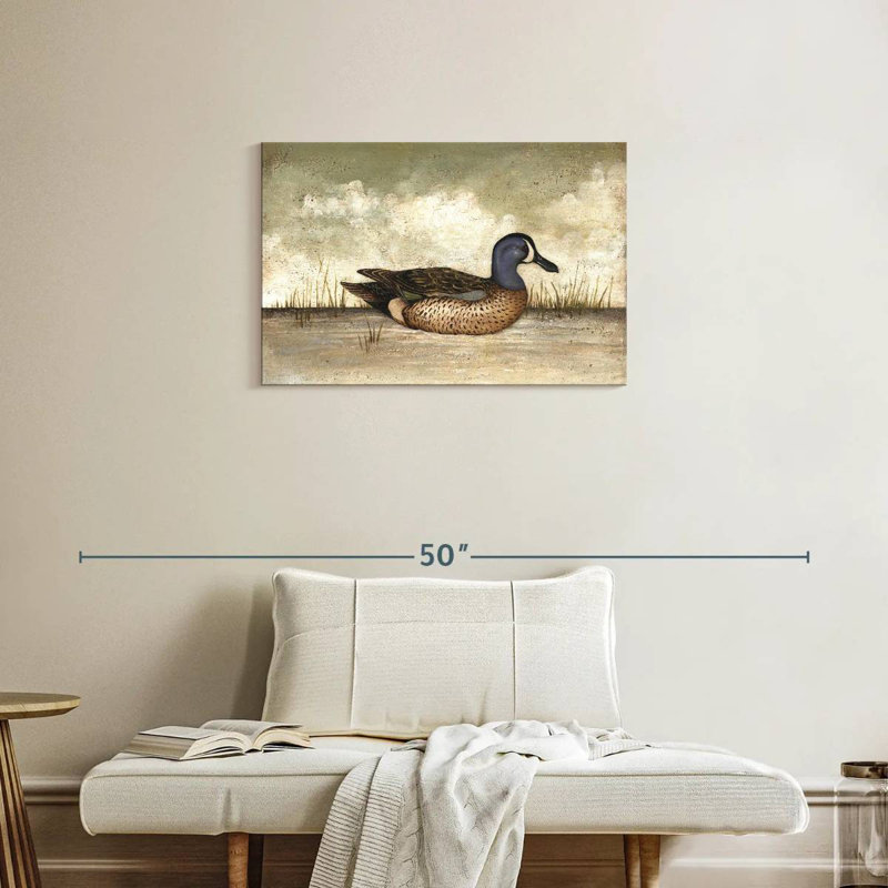 Brampt Blue Winged Teal Duck, 20" H x 30" W