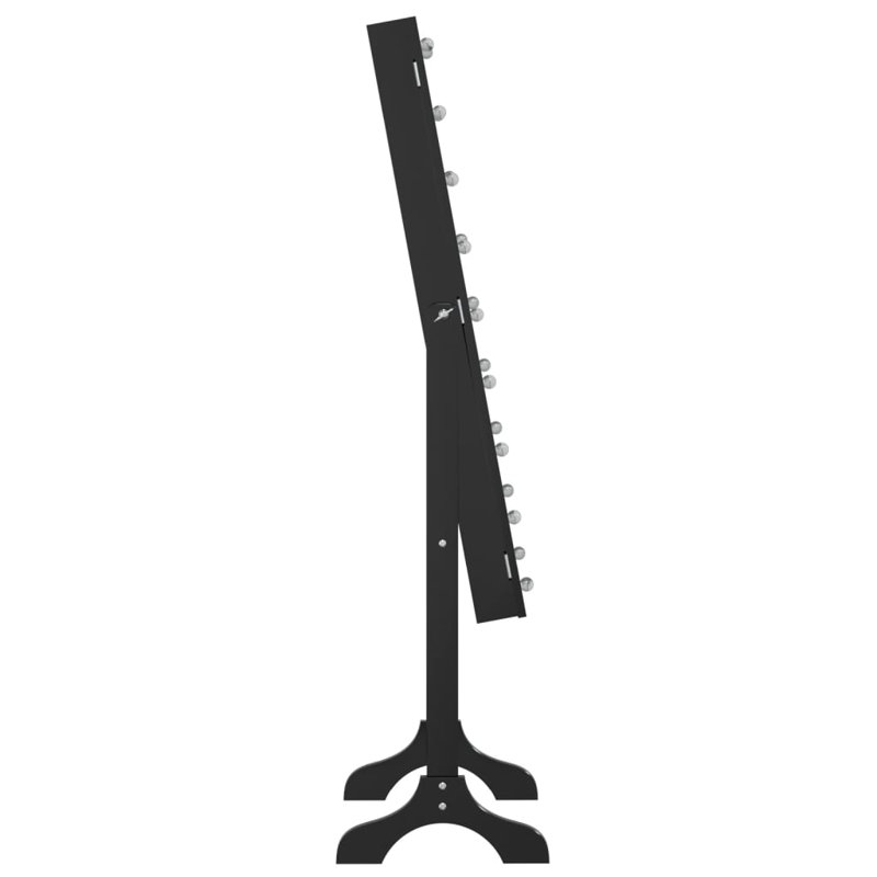 Jevale Freestanding Jewelry Armoire, Black