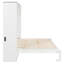 Grand lit escamotable mural et USB, blanc-1061639368