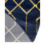 Tapis bleu marine et doré Glam-86615394