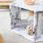 Hexagonal Coffee Table Set.Hexagonal MDF Coffee Table, Multi-Hole Design.-1991362320
