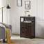 Armoire de plancher de salle de bain autoportante en bois-573751624