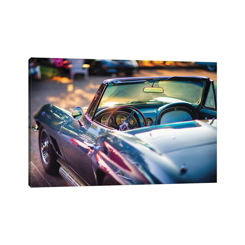 Classic Corvette Ready for a Cruise 1 Piece Wrapped Canvas Wall Art, 66.04 cm H x 45.72 cm W x 3.175 cm D