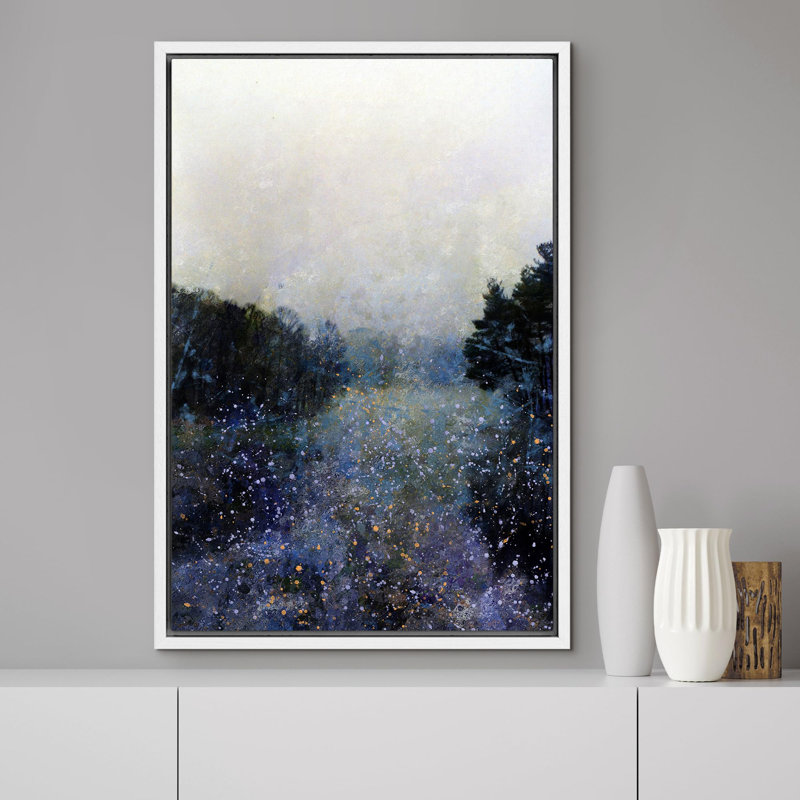 «Abstract Misty Forest Atmosp boule», illustrations, Blanc, H 36 po x l 24 po