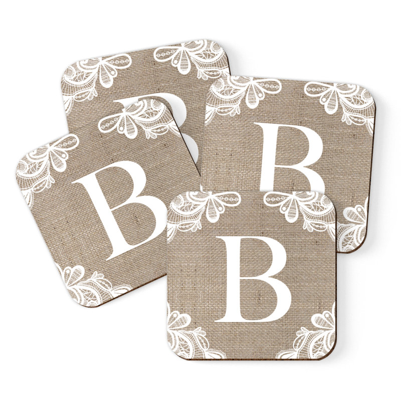 Sous-verres Café à monogramme, B