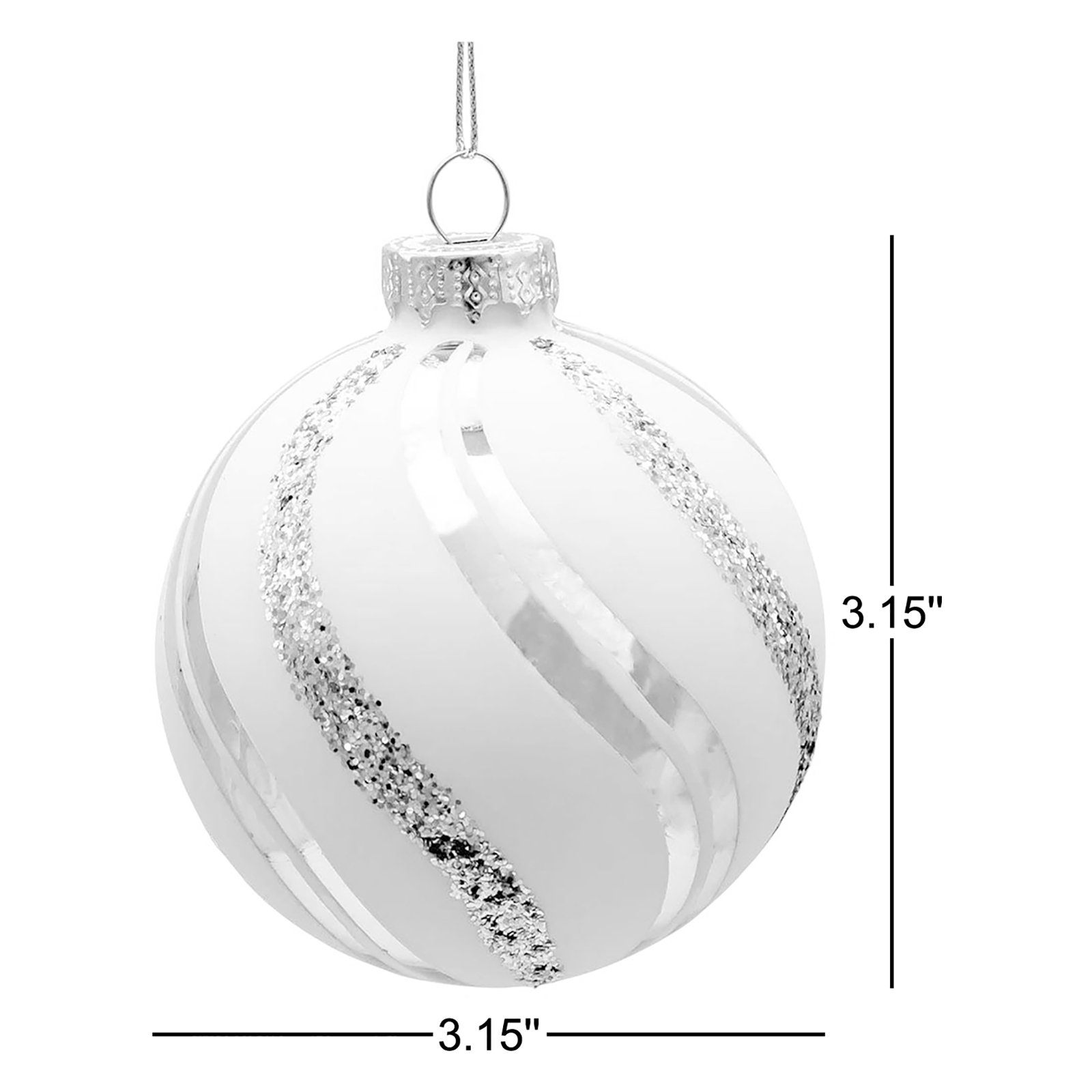 3" Glass Tree Decor