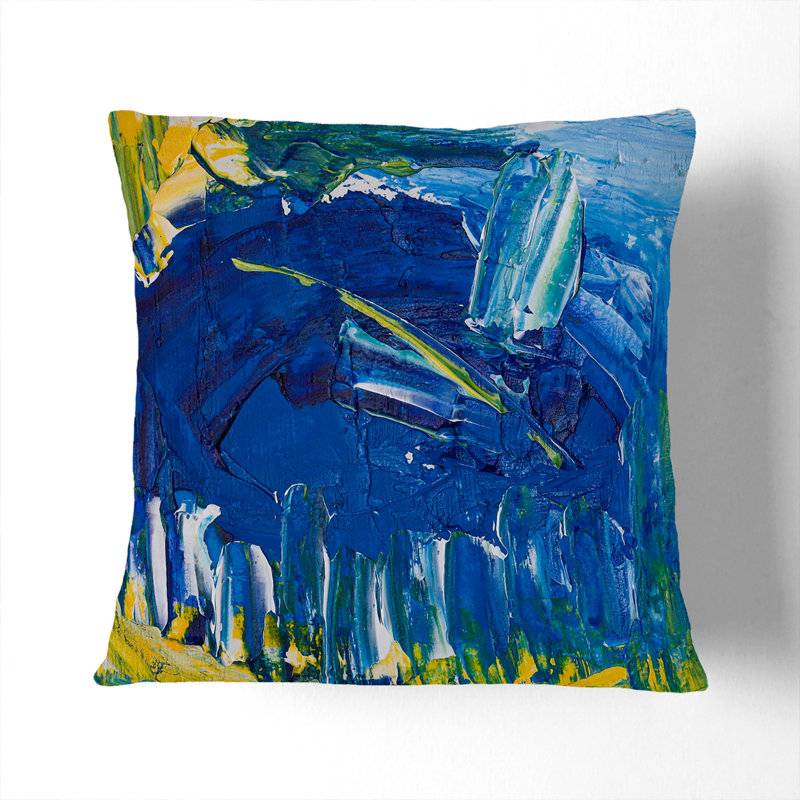 Abstract Square Throw Cushion, 40 x 40 cm