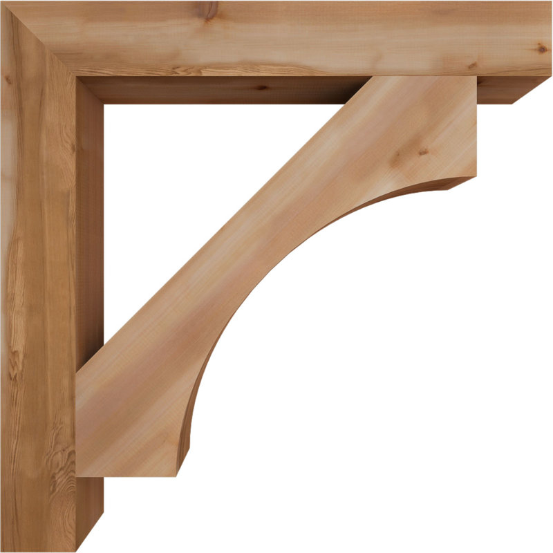 Support de bloc lisse Westlake, l 5 5 po x P 44 po x H 44 po Westlake, Cèdre rouge de l'Ouest (lisse)