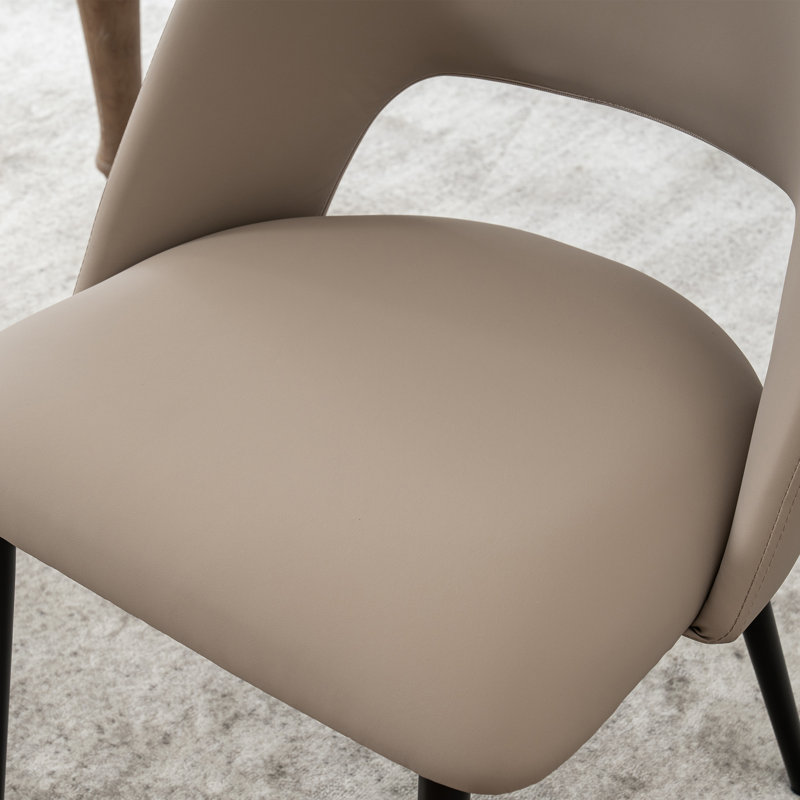 Chaise d'appoint rembourrée Modern, Mélange de polyester kaki