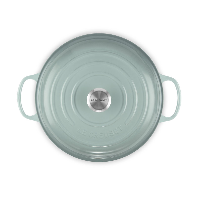 Le Creuset Signature Cast Iron Oval Casserole, 30cm / 3.5L, Sea Salt