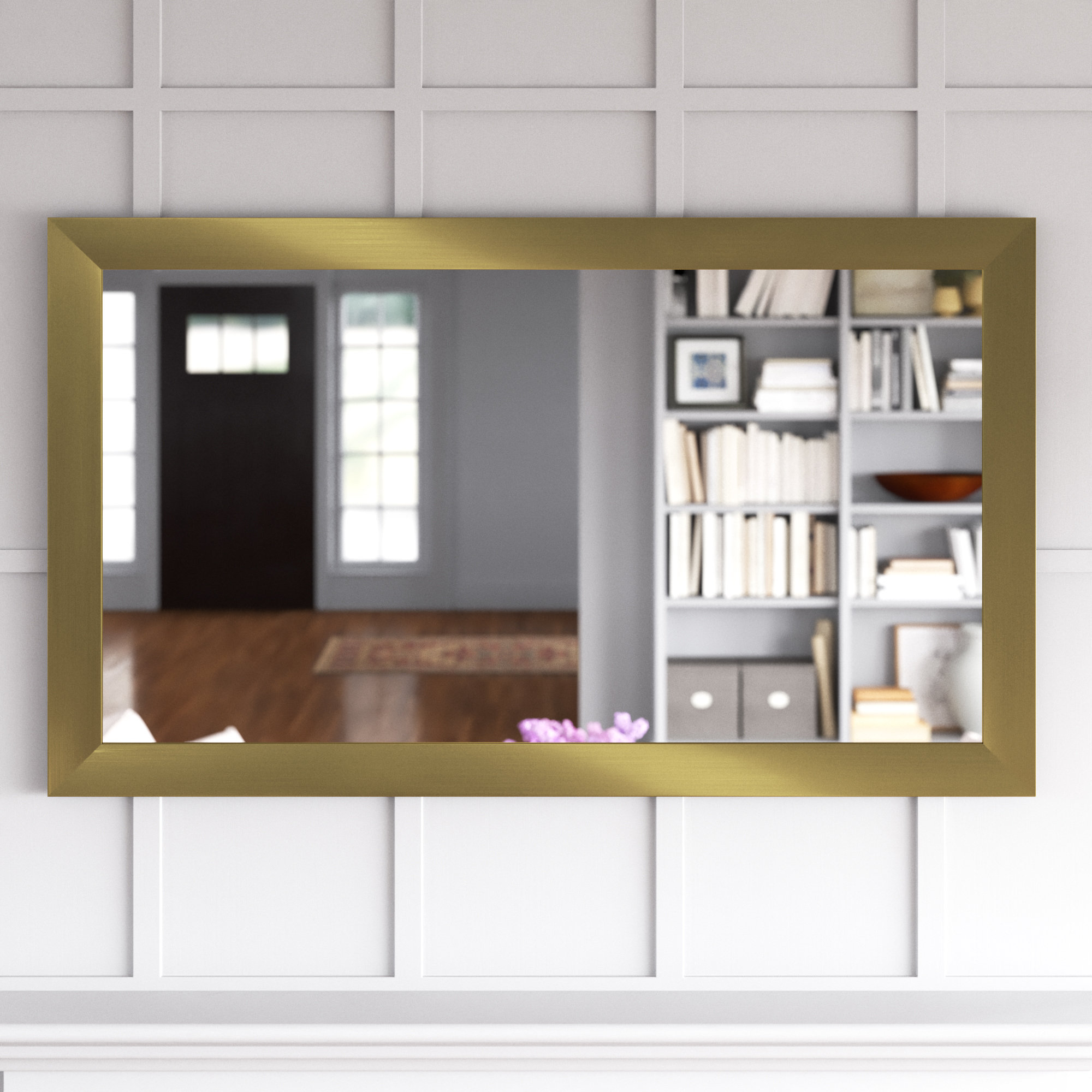 Three Posts™ Culpeper Rectangle Wood Wall Mirror & Reviews Wayfair