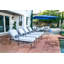Lucier 80'' Long Reclining Single Chaise Sunbwith Cushions-39267498