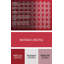 Tapis de zone rouge/rose contemporaine-1158811790