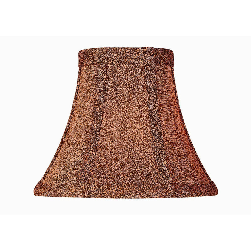 Abat-jour en tissu de style candélabre à cloche de 5 po (attache) brun