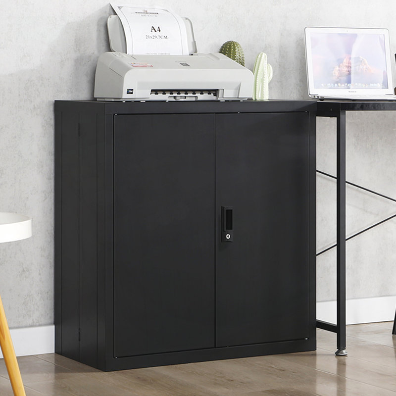 Adjustable Storage Locker with Secure Door Locks and Two Shelves, Ideal for Home, Office, School, and Garage Organization