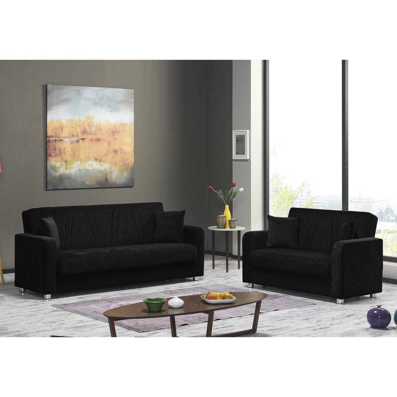 Revêtement noir avec rangement latéral - Collection au design polyvalent et élégant, pour un look élégant