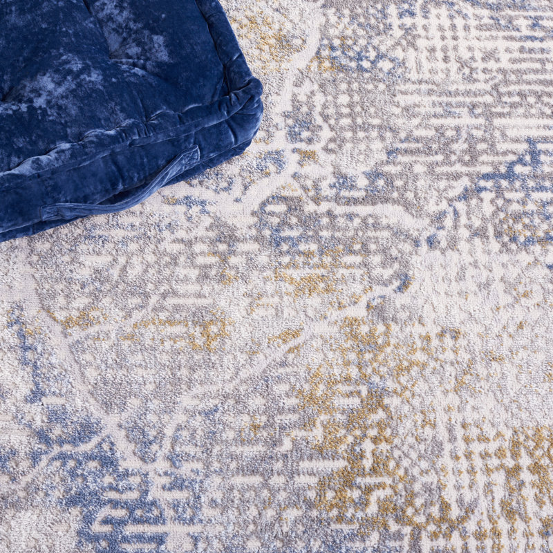 Palma Performance Abstract Rug, Runner 2'2" x 9'