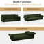 Canapé-lit futon de 70,1 po, canapé-lit double convertible avec accoudoirs rabattables pour les salons et les petits espaces