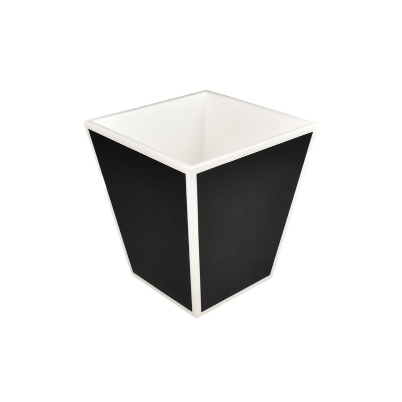 Waste Baskets, Black/White