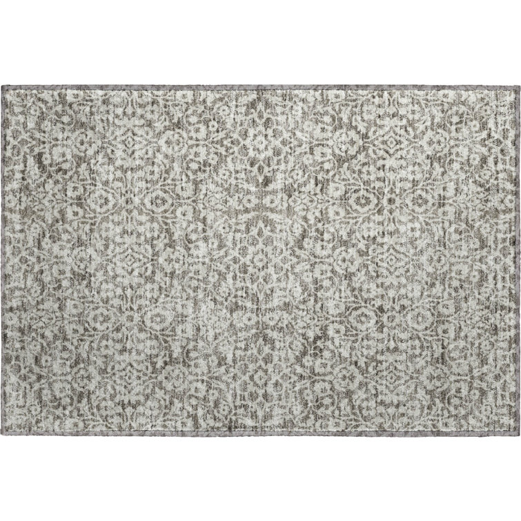 Premium Machine Washable Prisco Taupe Rug
