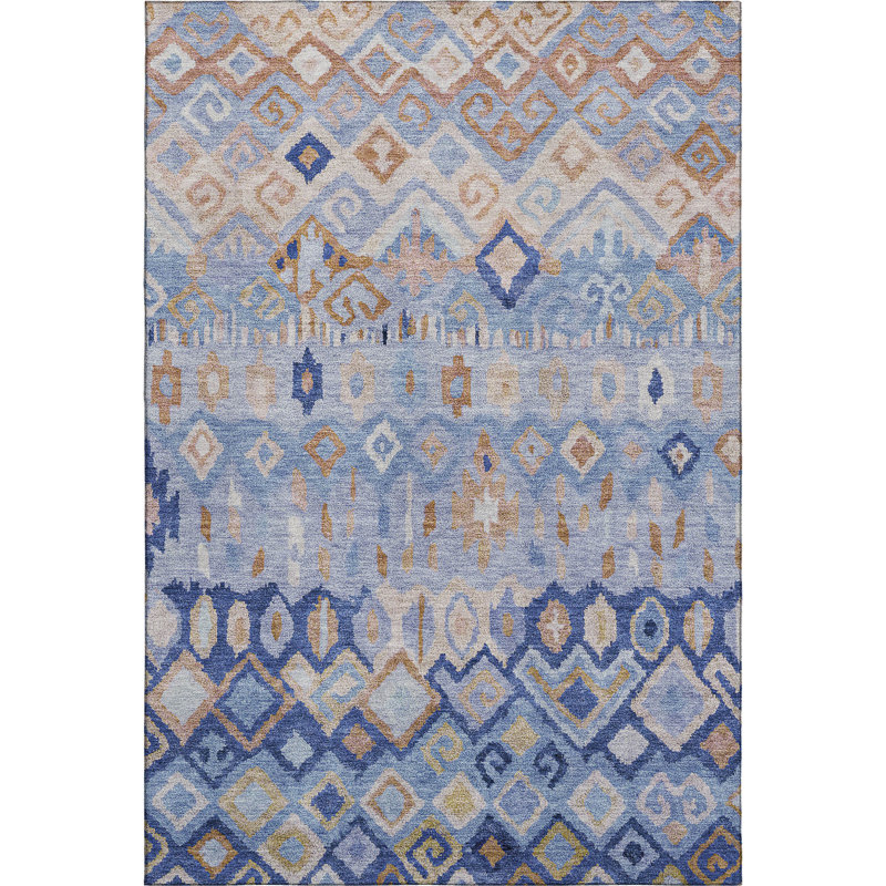 Tapis décontracté de qualité supérieure Mayfield AMF2303, Blue, 10' x 14'