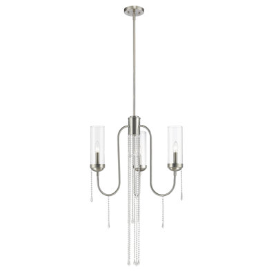 Lustre à 3 lumières de style bougie Liara
