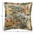 Provence Washed Linen Gold Yellow Victorian Print Shabby Elegance Euro Sham, 27x27 inch
