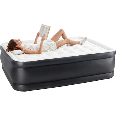 Camping Air Mattress With Built-In Electric High-Speed Pump, Bed Height, Blow Up Aerobed Inflatable Airbed With Carrying Bag, For Home Guests & Travel, Waterproof Foldable Portable