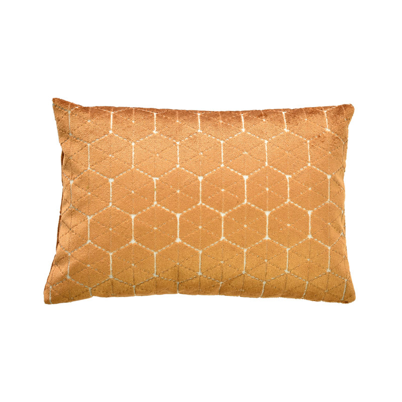 Coussin géométrique, Or, 14 po x 48 po