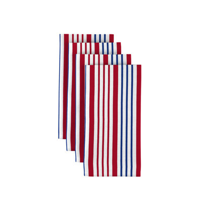 Polyester Striped Square Napkin