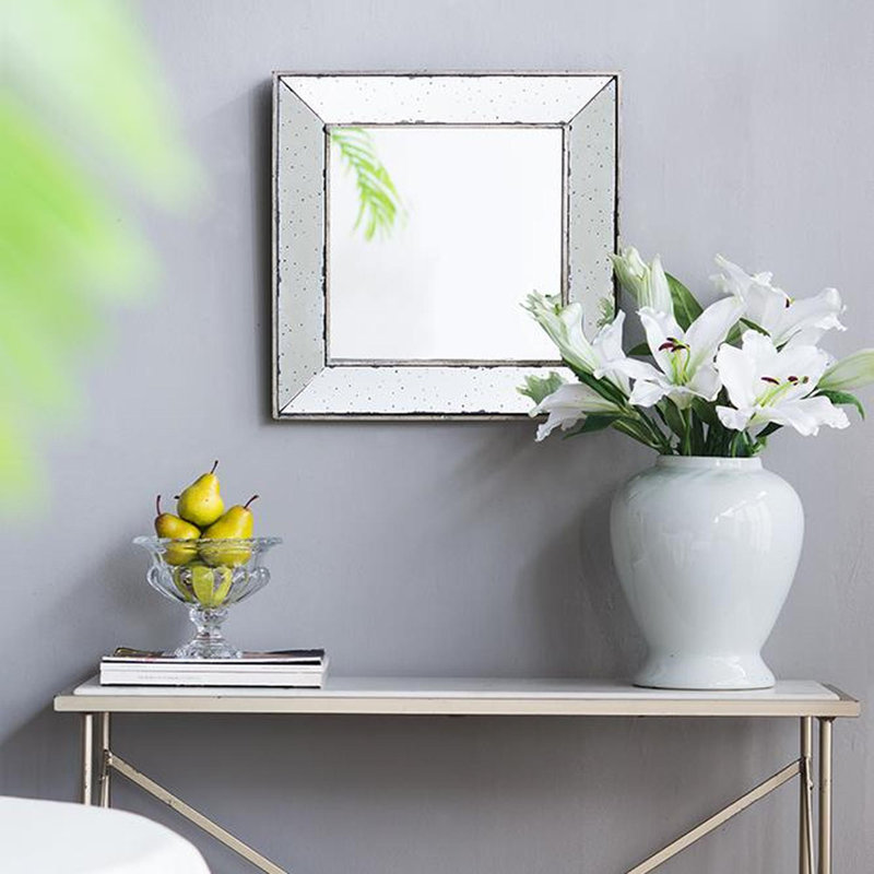 Square Wall Mirror, 18.1'' x 18.1''