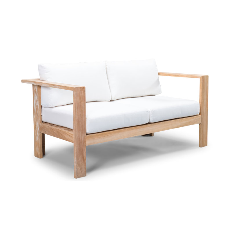 Ando Loveseat with Cushions, Canvas Natural Sunbrella® Canvas