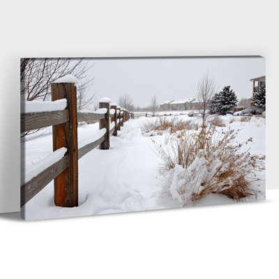 «Large Winter Landscape Wall Art - Winter Snow Scene, art mural sur toile, photos d'hiver pour le salon, art encadré Winter Wonderland, impressions sur toile tendue, 32 po x 48 po
