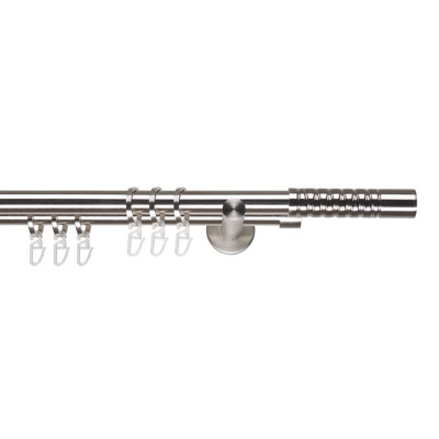 20cm Double Curtain Pole