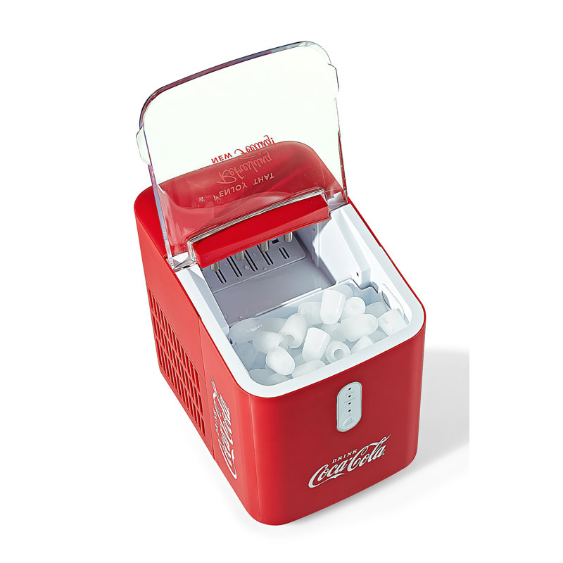 Coca-Cola Red Portable Countertop Ice Maker