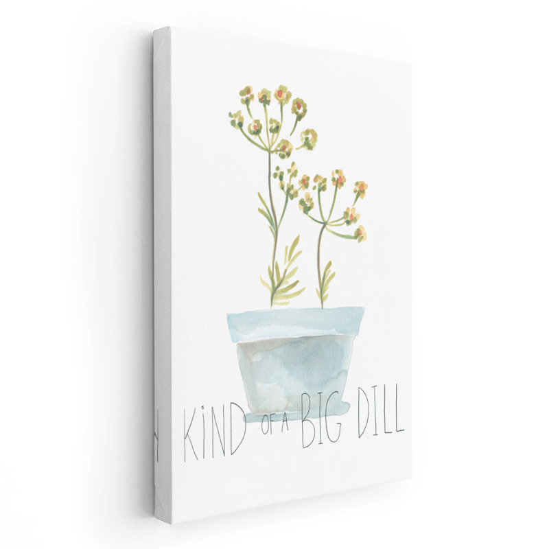 «Punny Plant III», reproduction d'art sur toile, H 30 po x l 20 po