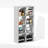 Furinno Cubic Open Back Multipurpose Clothing & Closet Storage Organizer Shelf, 8-Cube-1783063371