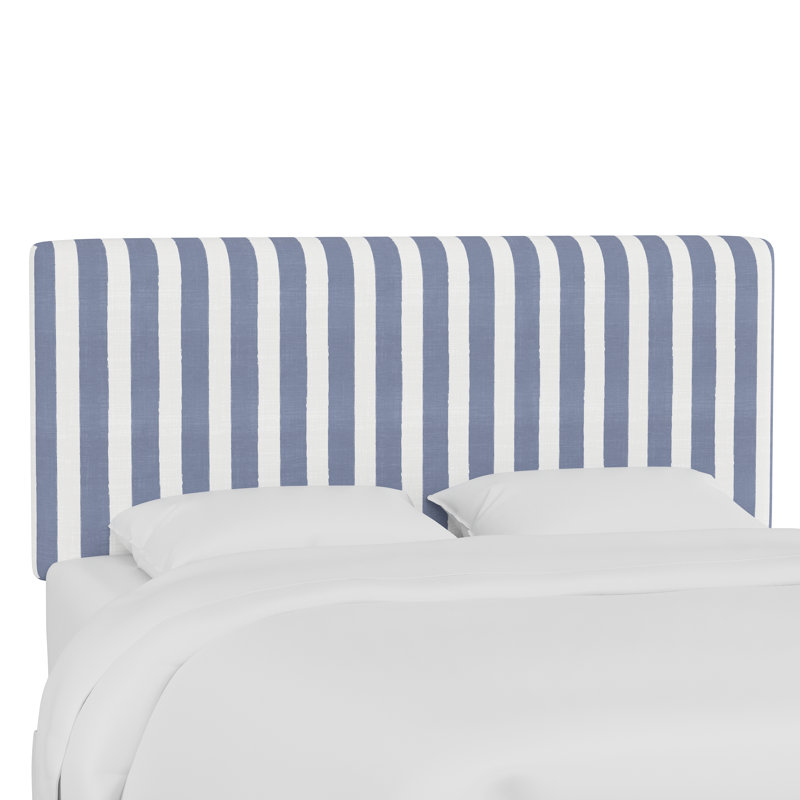 Tête de lit tapissier Eisley, Simple, Brush Cabana Icy Blue