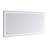 AQUADOM Daytona 96" W x 36" H x 1" D, LED Wall-Mount Mirror for Bathroom with 3 Color Temperature Light, Touch Control, Dimmer and Defogger, Digital Clock-113069181