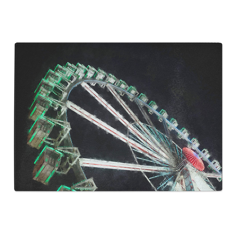 Ferris Wheel Vol.1 Painting Chopping Board, 28.5cm W x 39cm L