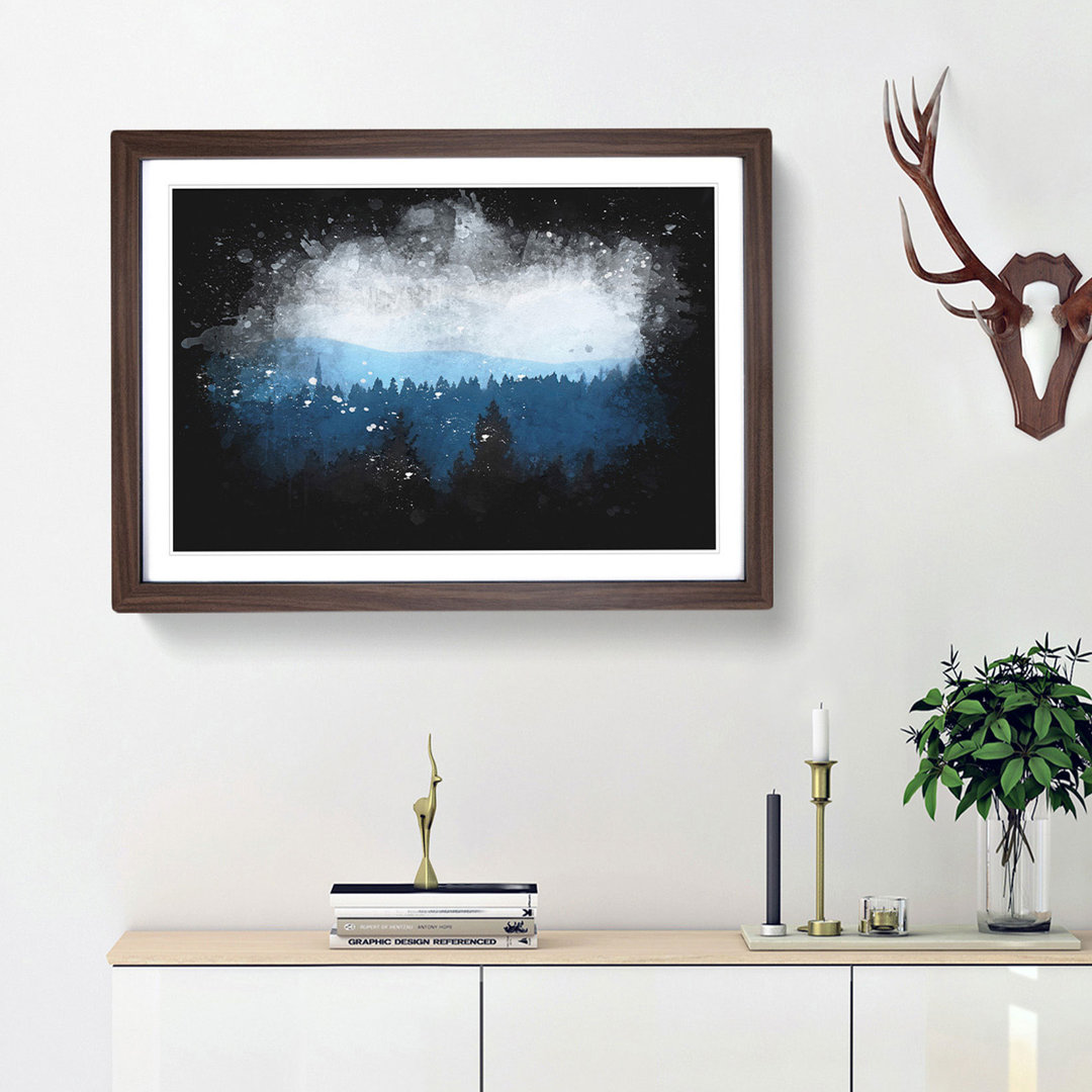 Church Beyond the Forest - Framed Print