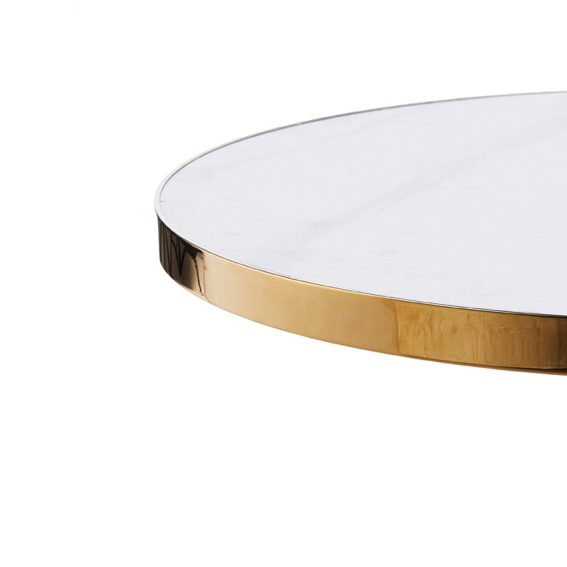 Table basse Mid-Century moderne, table de salle à manger multifonctionnelle pour 4 à 6 personnes et grande table basse, plateau en panneau de fibres à densité moyenne blanc pour le salon, la cuisine et le bureau