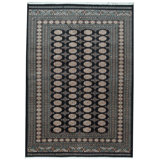 Wool Southwestern Area Rug in Blue/Black/Brown